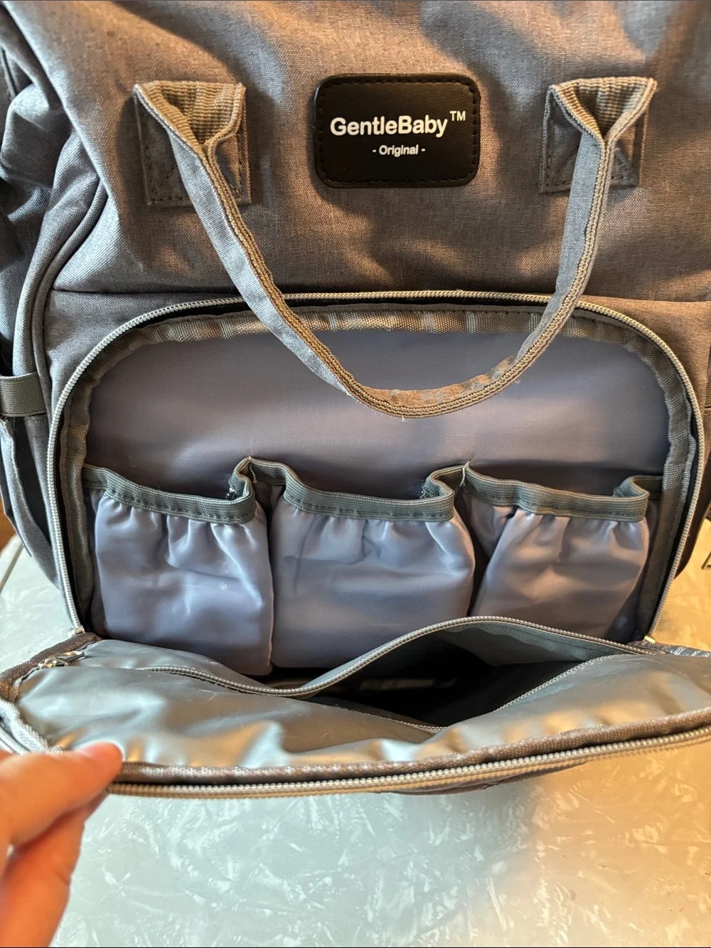 The GentleBaby original diaper bag and travel backpack